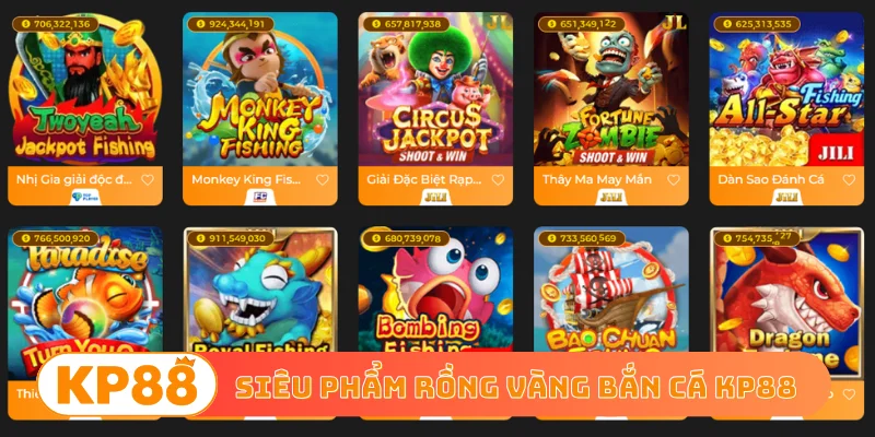 Siêu phẩm rồng vàng bắn cá KP88